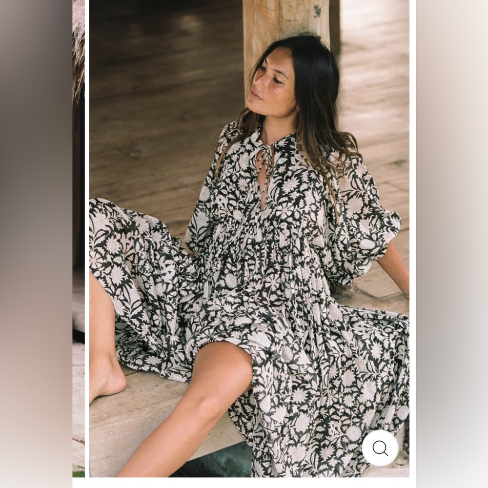Kyra Maxi dress in pepper